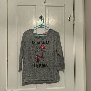 Christmas shirt that has included lama